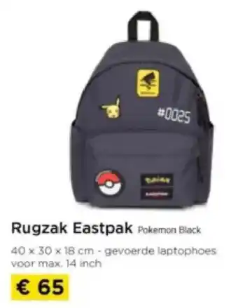 Molecule Rugzak Eastpak Pokemon Black aanbieding