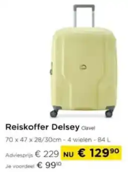 Molecule Reiskoffer Delsey Clavel aanbieding