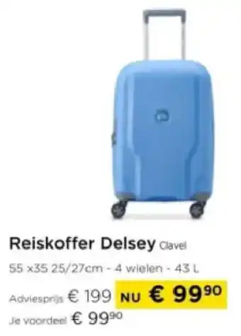 Molecule Reiskoffer Delsey Clavel aanbieding