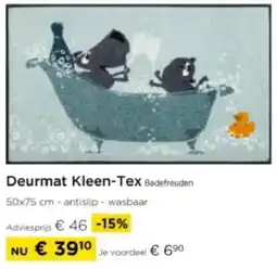 Molecule Deurmat Kleen-Tex Badefreuden aanbieding