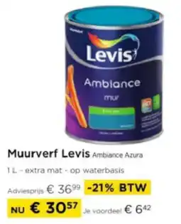 Molecule Muurverf Levis Ambiance Azura aanbieding