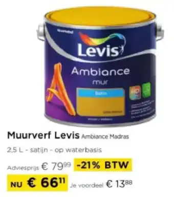 Molecule Muurverf Levis Ambiance Madras aanbieding