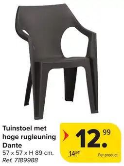 Carrefour Tuinstoel met hoge rugleuning Dante aanbieding