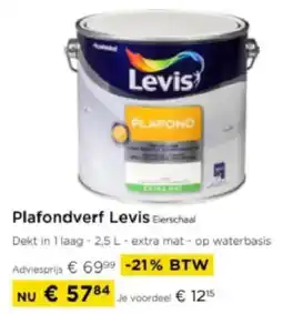 Molecule Plafondverf Levis Eierschaal aanbieding