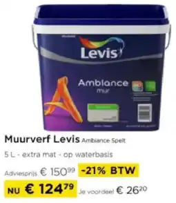 Molecule Muurverf Levis Ambiance Spelt aanbieding