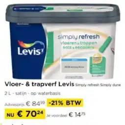 Molecule Vloer- & trapverf Levis Simply refresh Simply dune aanbieding