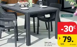 Carrefour Tafel Julie aanbieding