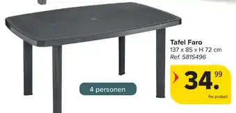 Carrefour Tafel Faro aanbieding