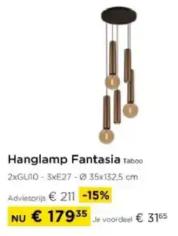 Molecule Hanglamp Fantasia Taboo aanbieding