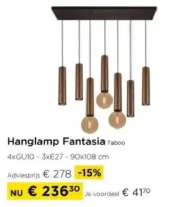 Molecule Hanglamp Fantasia Taboo aanbieding