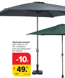 Carrefour Vierkante parasol aanbieding