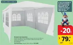 Carrefour Partytent met zijwanden aanbieding