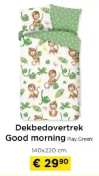 Molecule Dekbedovertrek Good morning Play Greeni aanbieding