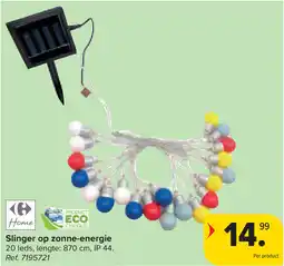 Carrefour Home Slinger op zonne energie aanbieding