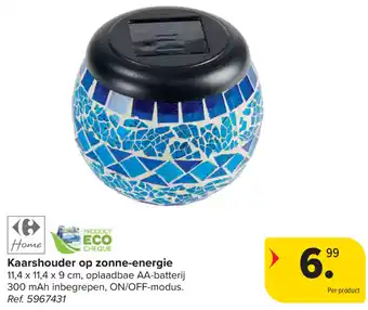 Carrefour Home Kaarshouder op zonne energie aanbieding