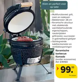 Carrefour Keramische barbecue Kamado aanbieding