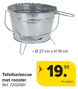 Carrefour Tafelbarbecue met rooster aanbieding