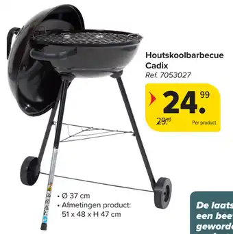 Carrefour Houtskoolbarbecue Cadix aanbieding