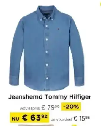 Molecule Jeanshemd Tommy Hilfiger aanbieding