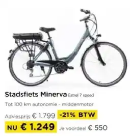 Molecule Stadsfiets Minerva Estrel 7 speed aanbieding