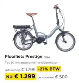 Molecule Plooifiets Prestige Piega aanbieding