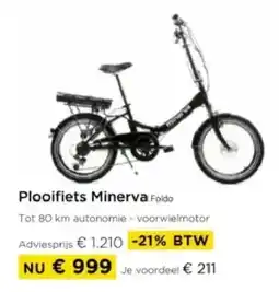 Molecule Plooifiets Minerva Foldo aanbieding