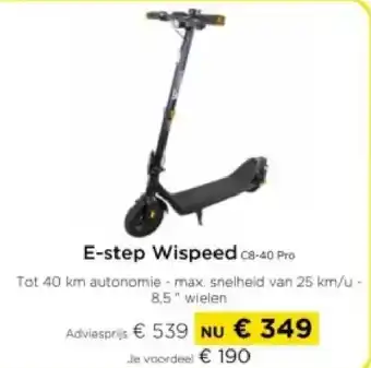 Molecule E-step Wispeed Ca-40 Pro aanbieding