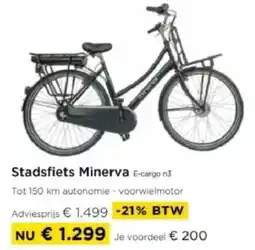 Molecule Stadsfiets Minerva E-cargo n3 aanbieding