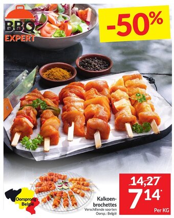 Kalkoen brochettes