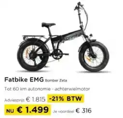 Molecule Fatbike EMG Bomber Zeta aanbieding