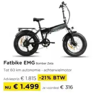 Molecule Fatbike EMG Bomber Zeta aanbieding