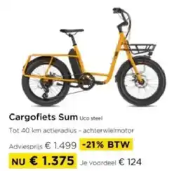 Molecule Cargofiets Sum uco steel aanbieding