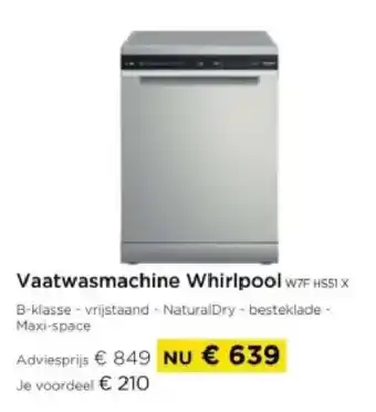 Molecule Vaatwasmachine Whirlpool aanbieding