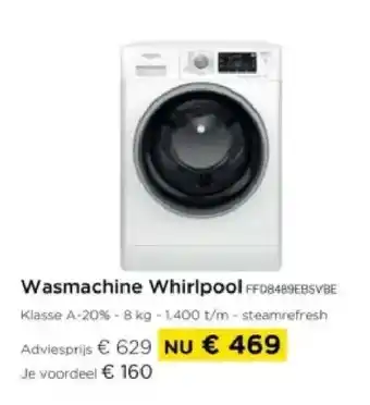 Molecule Wasmachine Whirlpool aanbieding