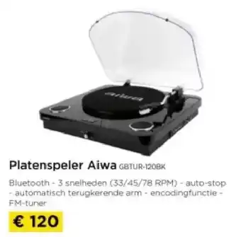 Molecule Platenspeler Aiwa aanbieding