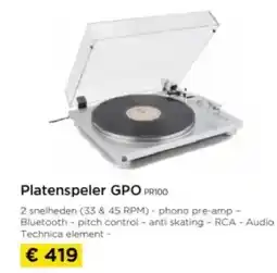 Molecule Platenspeler GPC aanbieding