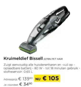 Molecule Kruimeldief Bissell aanbieding