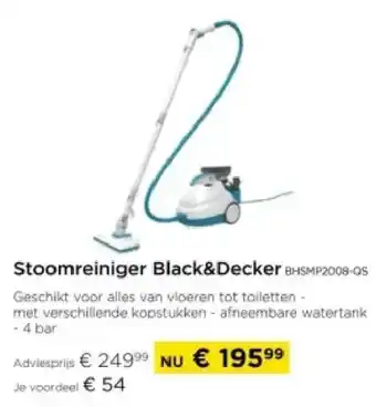 Molecule Stoomreiniger Black&Decker aanbieding