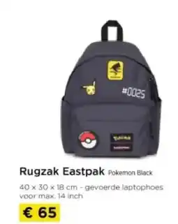 Molecule Rugzak Eastpak Pokemon Black aanbieding