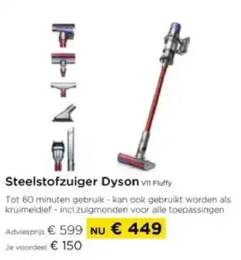 Molecule Steelstofzuiger Dyson aanbieding