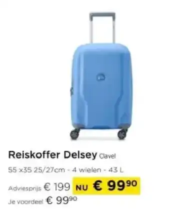 Molecule Reiskoffer Delsey Clavel aanbieding