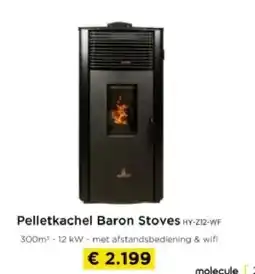 Molecule Pelletkachel Baron Stoves aanbieding