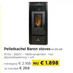 Molecule Pelletkachel Baron stoves aanbieding