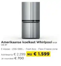 Molecule Amerikaanse koelkast Whirlpool aanbieding