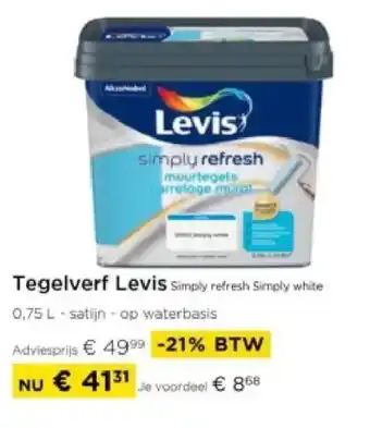 Molecule Tegelverf Levis aanbieding