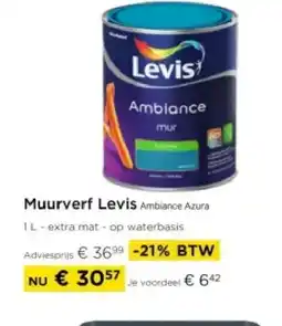 Molecule Muurverf Levis Ambiance Azura aanbieding