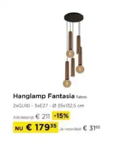 Molecule Hanglamp Fantasia Taboo aanbieding