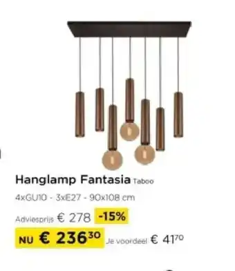 Molecule Hanglamp Fantasia Taboo aanbieding