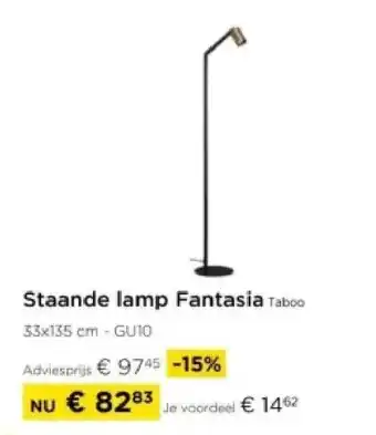 Molecule Staande lamp Fantasia Taboo aanbieding