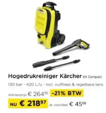 Molecule Hogedrukreiniger Kärcher aanbieding